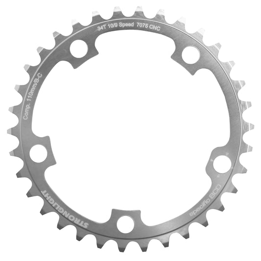 Plateau route Stronglight Ultra Torque 34D int Campagnolo argent 10V