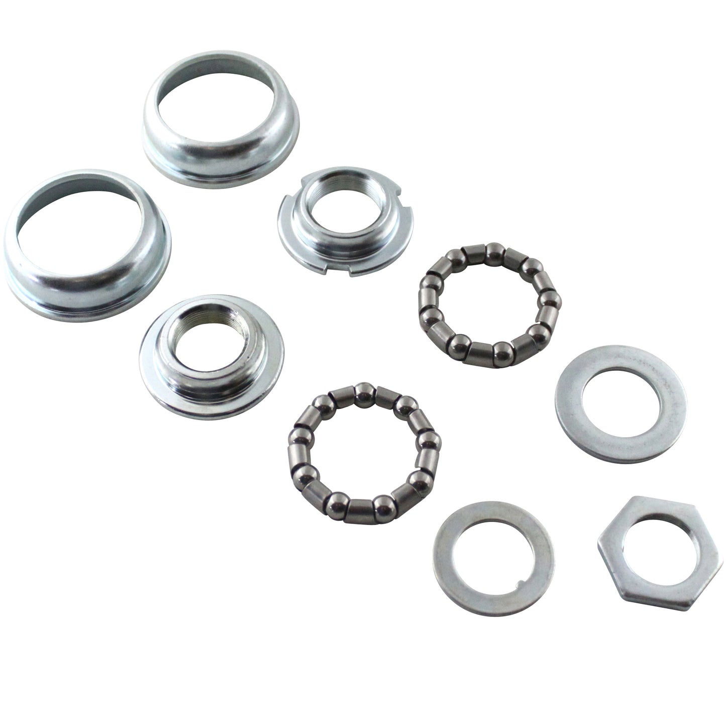 Jeu de pédalier BMX acier (diametre externe des cuvettes 51.5mm) (kit)