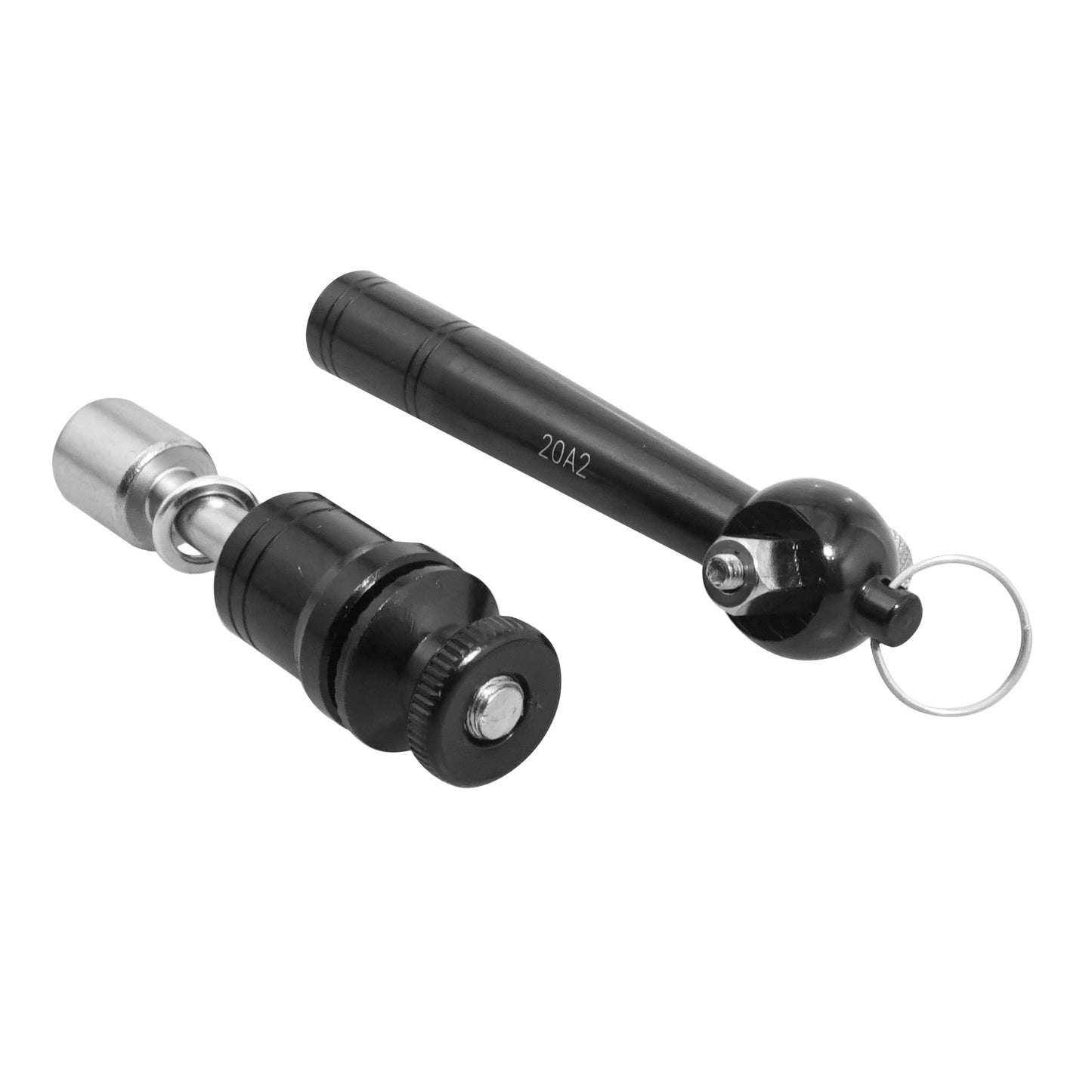 Anti-theft seatpost clamp Newton black 2 pcs kit