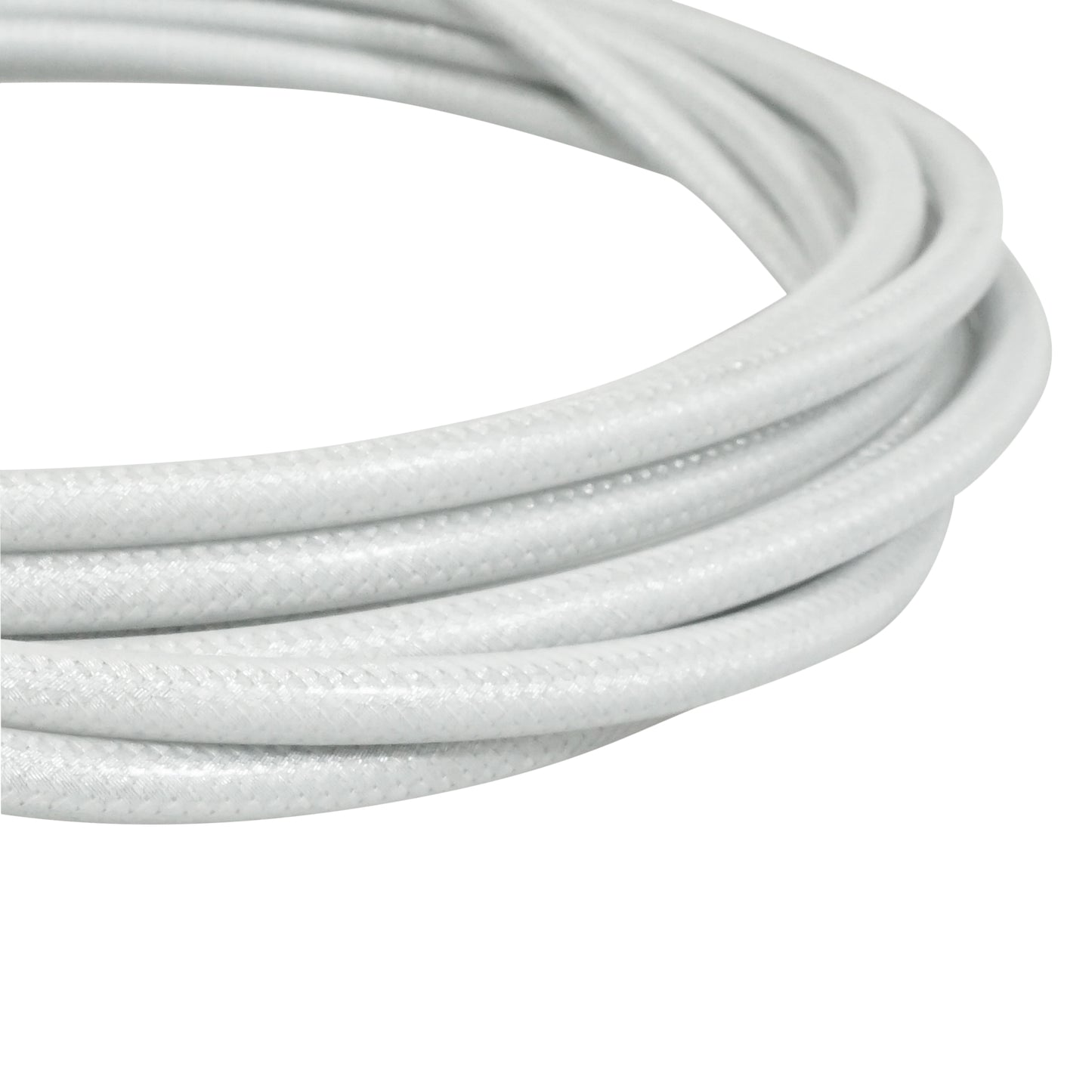 Brakco reinforced universal aviation type disc brake hose - hydraulic hose White