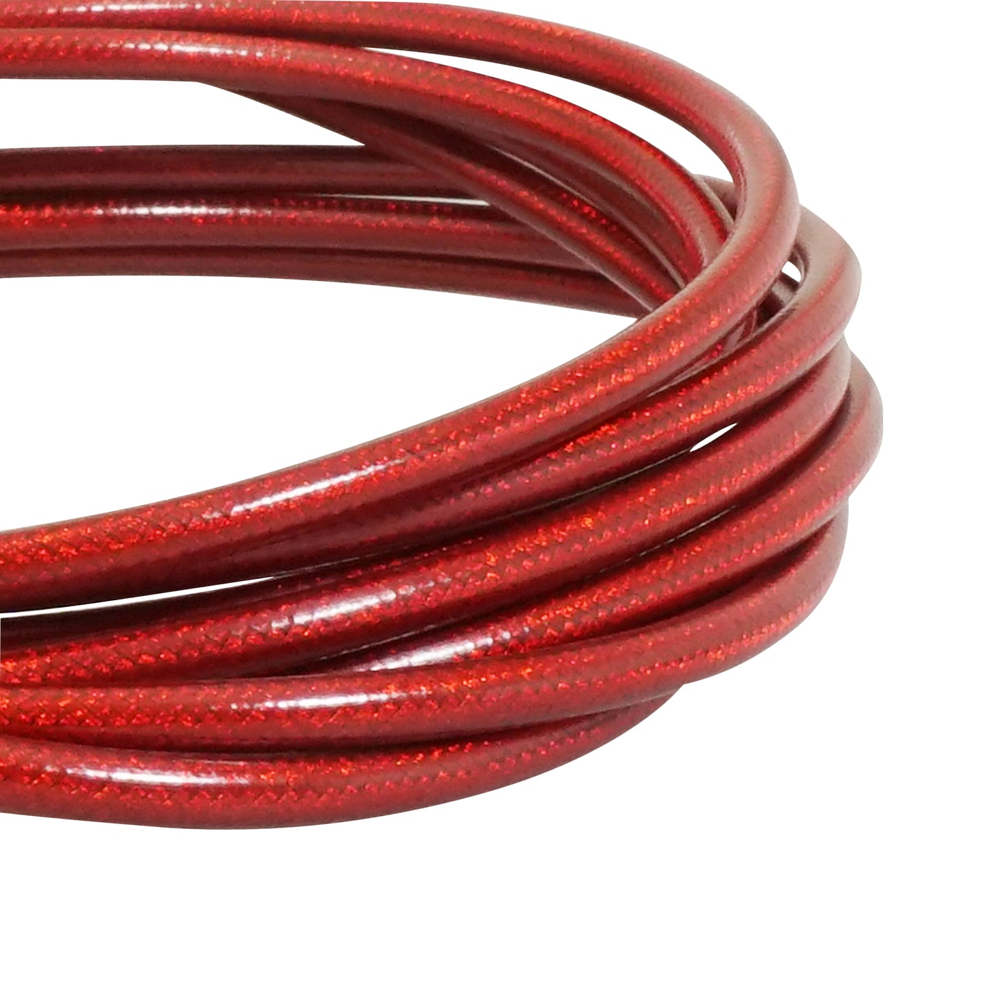 Brakco Reinforced Universal Braided Disc Brake Hose - Red Hydraulic Line