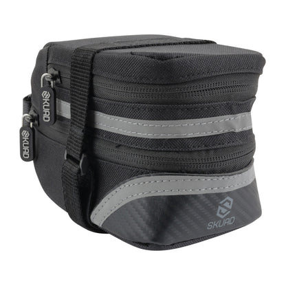 Gist Black Max Bike Saddle Bag with Velcro Fastening L 17cm x W 8cm x H 7cm