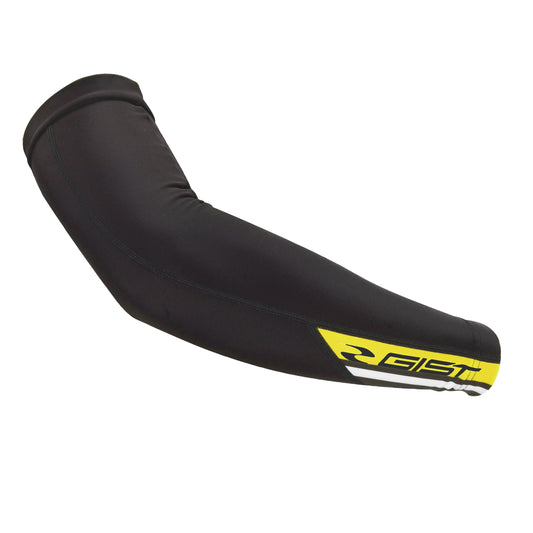 Manchettes vélo Gist Thermodress noir et jaune