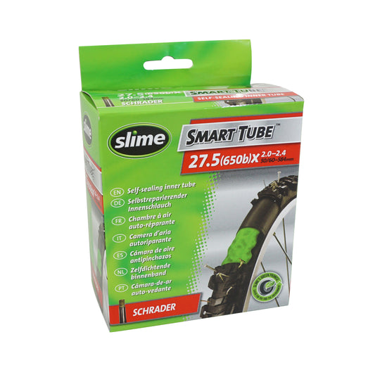 Inner tube bike 27.5 x 2.00-2.40 Slime standard removable Schrader valve with anti-puncture sealant