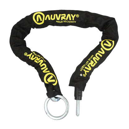 Antivol vélo chaîne à bouclé Auvray lasso plug pour fer à cheval noir câble 0.9m diam 8.5 mm