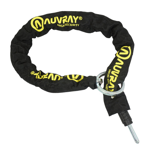 Antivol vélo chaîne à bouclé Auvray lasso plug pour fer à cheval noir câble 0.9m diam 8.5 mm
