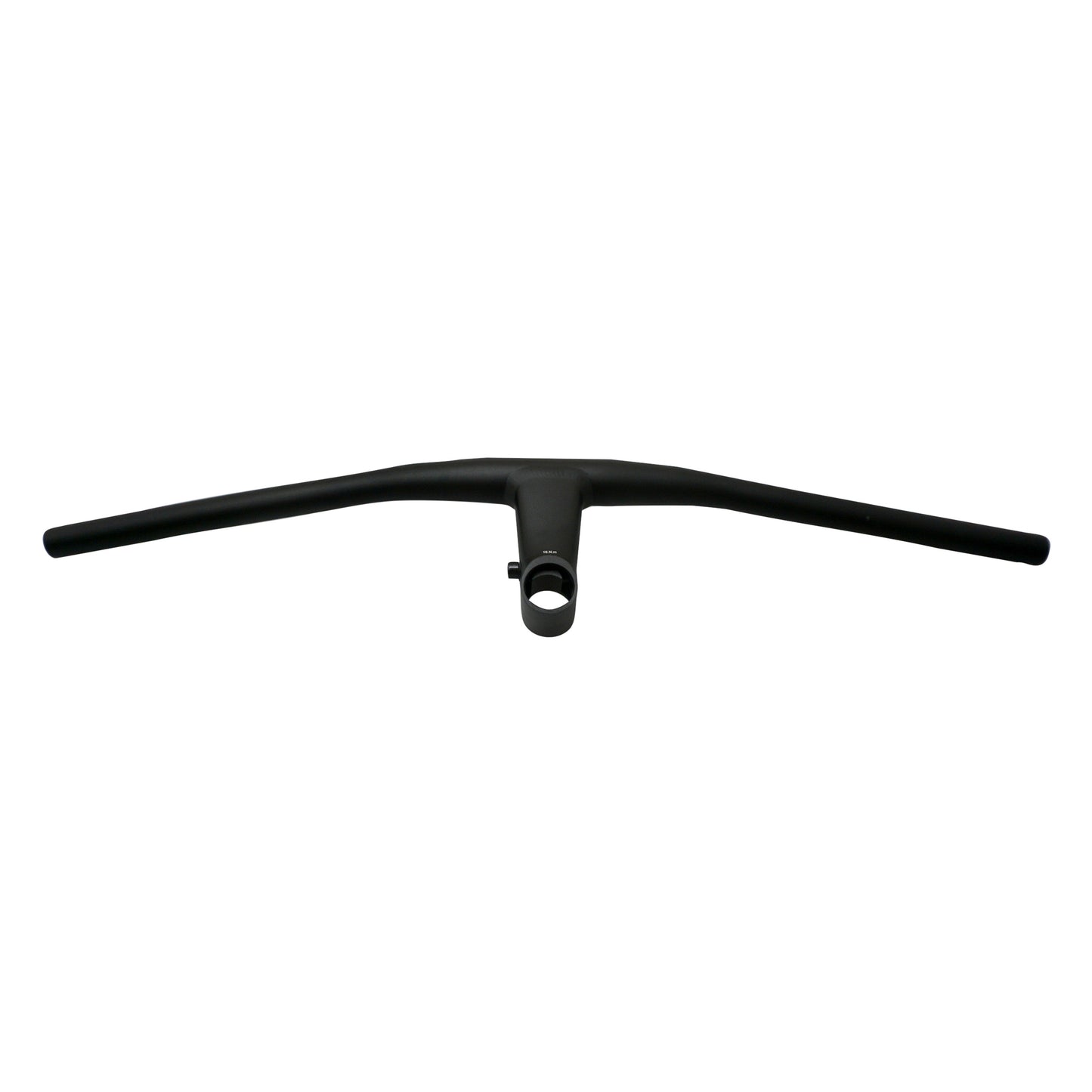 MTB flat handlebar stealth black aluminum L680mm with integrated stem L90mm for 1"1/8 fork steerer