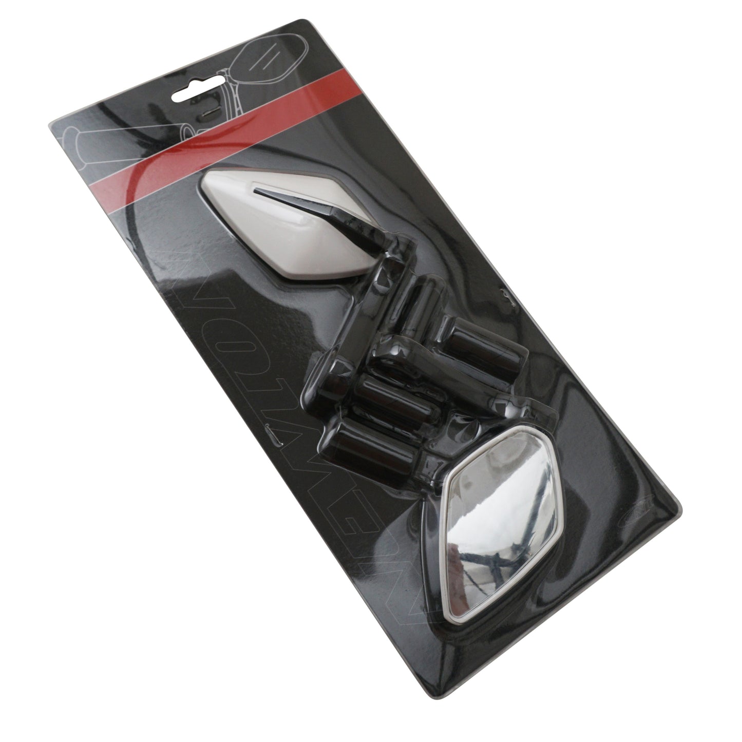 Newton Losan white bike mirror left-right