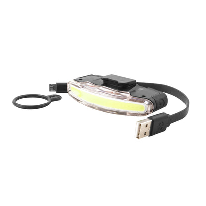 Spanninga Arco black USB front bike light for handlebars, 3 standard functions: eco, flash