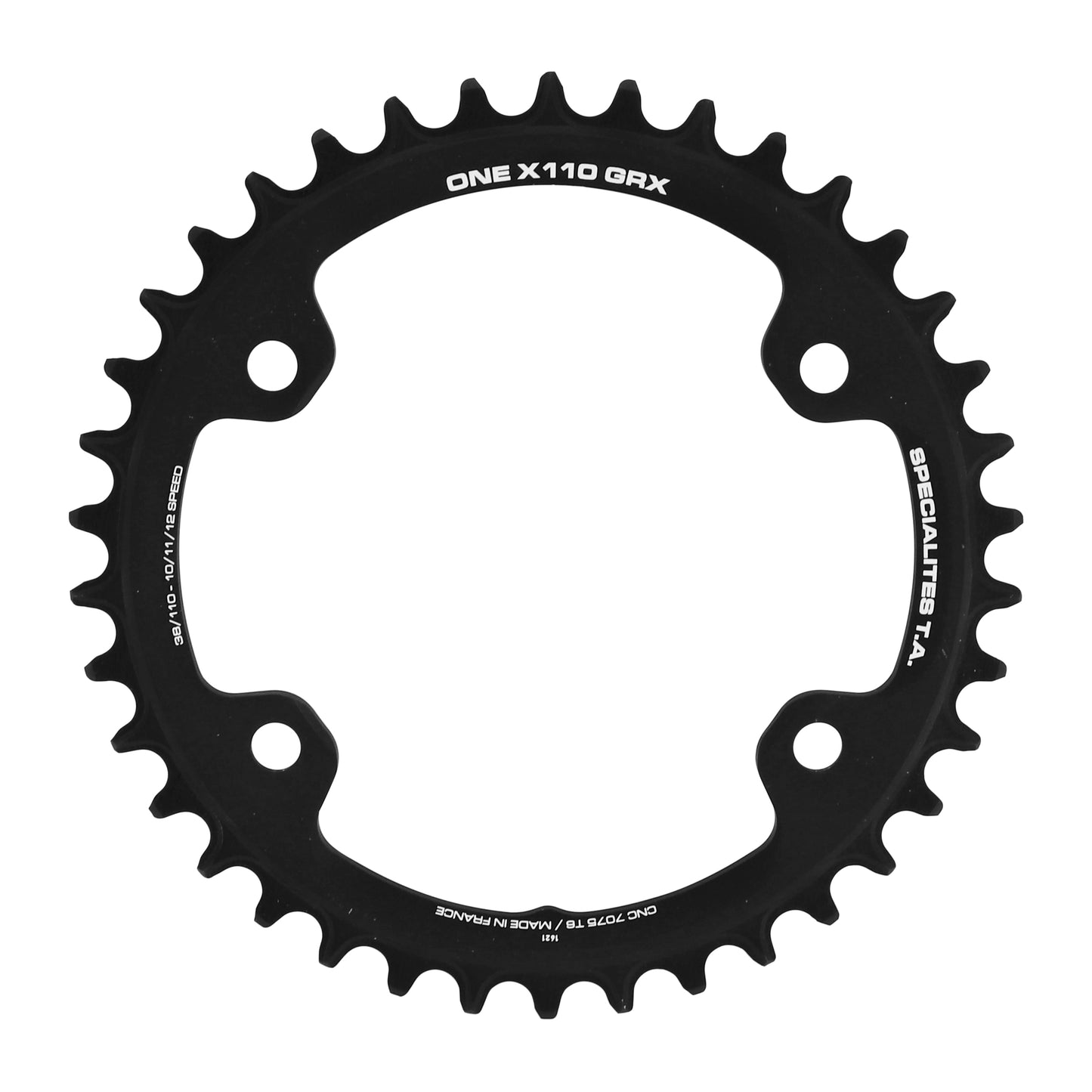 Plateau gravel TA X110 One 4 bras pour Shimano GRX RX600-810 38D