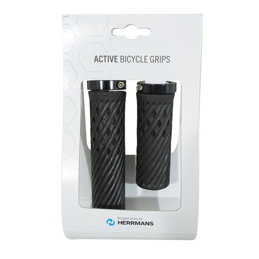 Herrmans Luna Lock MTB Grips Black 90-130mm Clamp