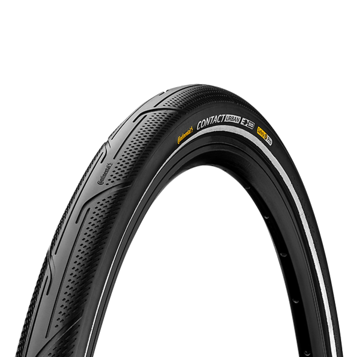 Pneu VTT Urbain 27.5 X 2.20 Continental contact Urban Noir flanc Reflex TR (55-584) Compatible VAE