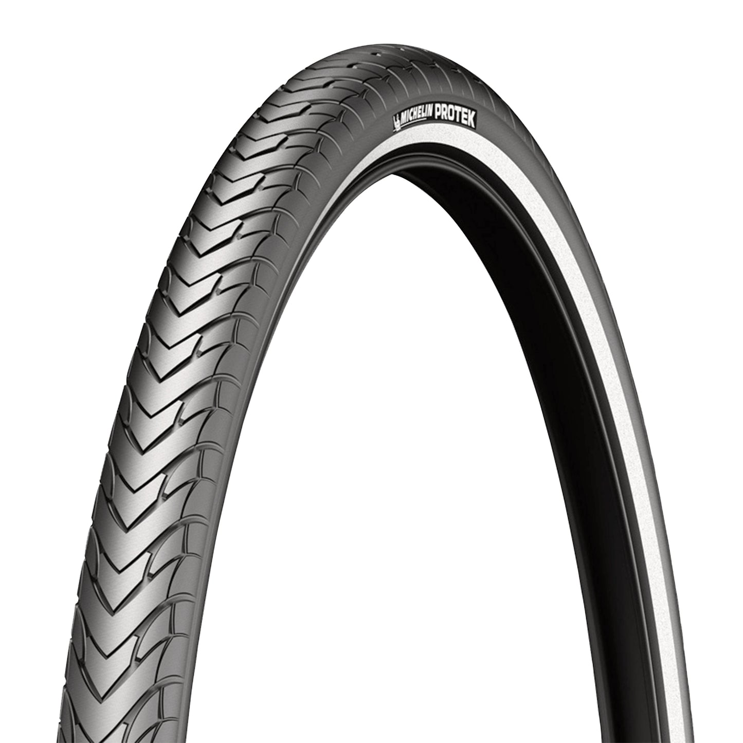 Pneu VTT Urbain 26 X 1.85 Michelin Protek Renfort Noir TR (47-559) flanc Reflex