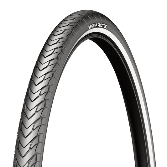 Pneu VTT Urbain 26 X 1.85 Michelin Protek Renfort Noir TR (47-559) flanc Reflex