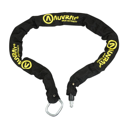 Antivol vélo chaîne à bouclé Auvray plug pour fer à cheval noir câble 0.90m diam 5.5 mm
