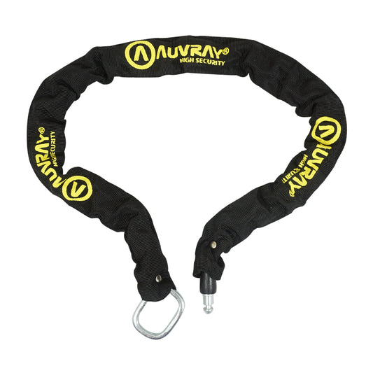 Auvray Plug Looped Chain Bicycle Lock for Horseshoe Lock, Black Cable 0.90m, 5.5mm Diameter