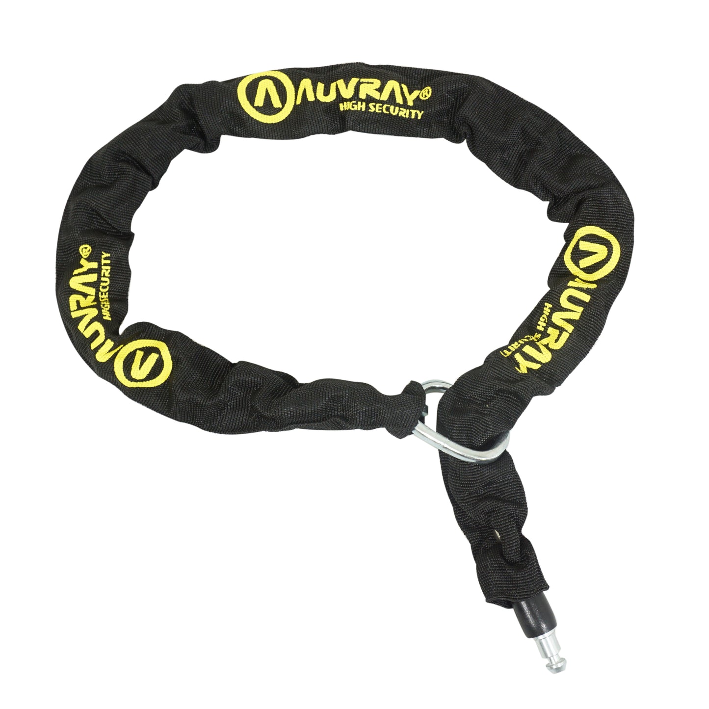 Antivol vélo chaîne à bouclé Auvray plug pour fer à cheval noir câble 0.90m diam 5.5 mm