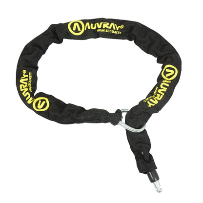 Antivol vélo chaîne à bouclé Auvray plug pour fer à cheval noir câble 0.90m diam 5.5 mm