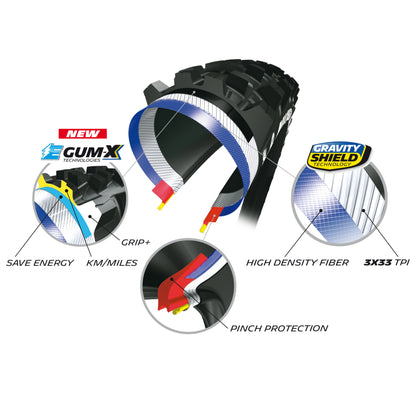 Pneu VTT VAE 29 X 2.60 Michelin E-Wild Front Tubeless Ready TS (66-622)