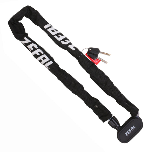 Antivol vélo chaîne à clé Zefal K-traz m8 diam 6 mm noir