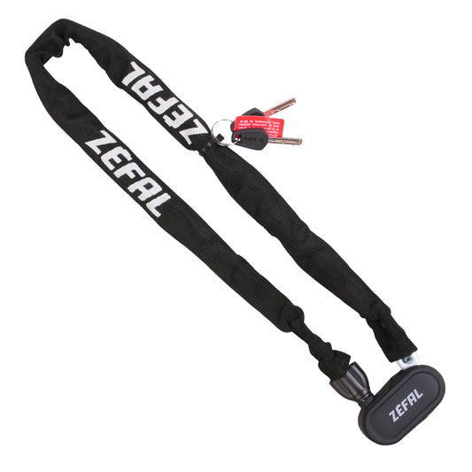Antivol vélo chaîne à clé Zefal K-traz m10 diam 8 mm noir