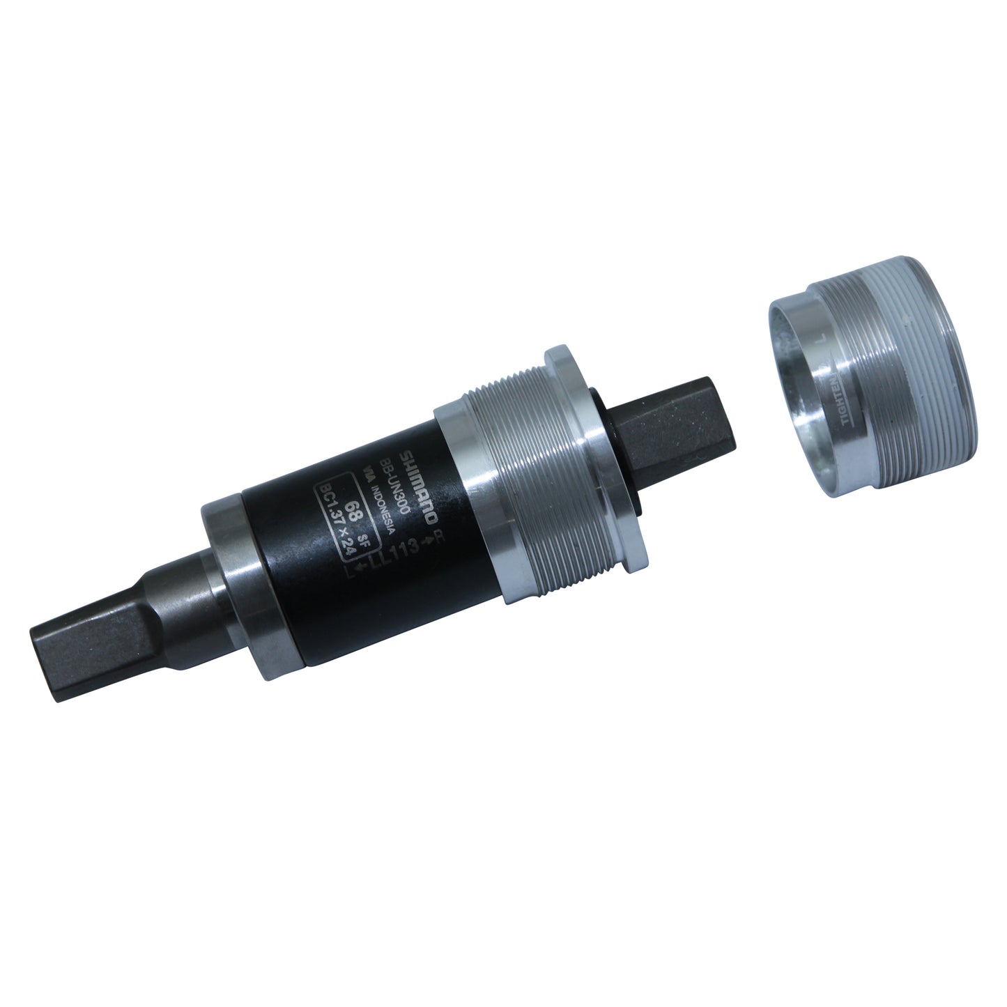 Shimano square taper bottom bracket 113mm (68 shell) English thread - bsc - 1.37x24