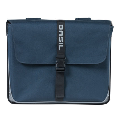 Basil Forte Double Pannier 35L Navy Blue 41x15x43cm Universal for Hybrid and E-Bikes