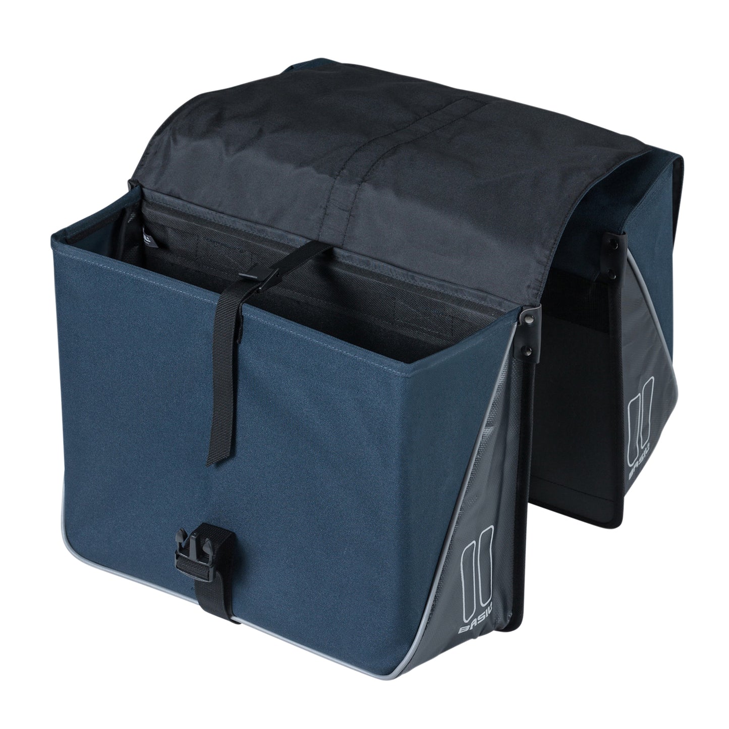 Basil Forte Double Pannier 35L Navy Blue 41x15x43cm Universal for Hybrid and E-Bikes