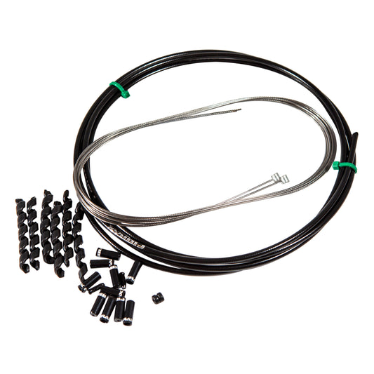 Transmission Fibrax pour tige de selle suspension câble inox et gaine anti-compression