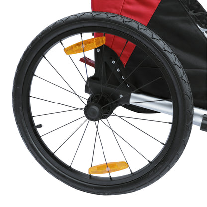 Remorque vélo enfant-poussette PCP alu rouge 36 kg