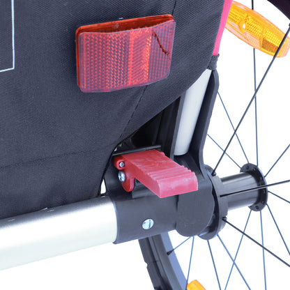 Remorque vélo enfant-poussette PCP alu rouge 36 kg