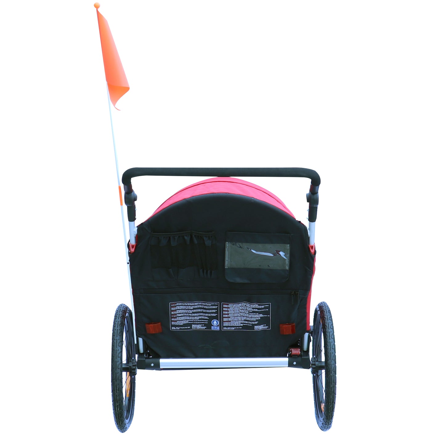 Remorque vélo enfant-poussette PCP alu rouge 36 kg