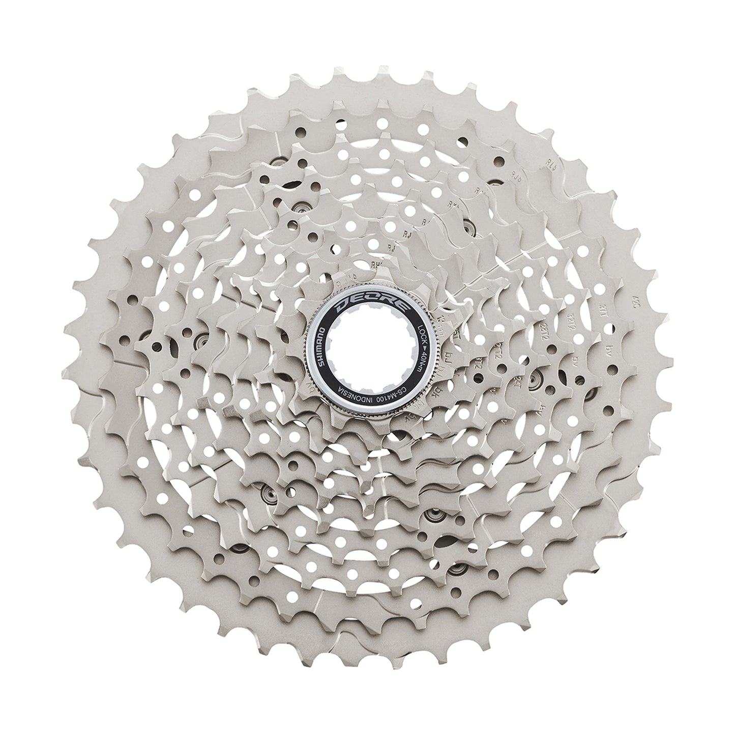 10-speed Shimano Deore M4100 11-42 cassette (11-13-15-18-21-24-28-32-37-42)