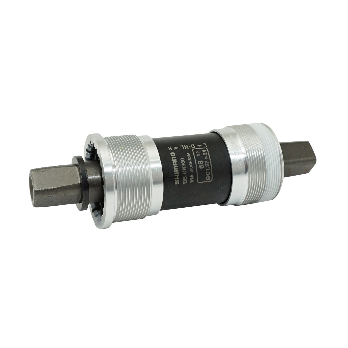 Boîtier pédalier Shimano carré un300 122mm (boîte de 68) filetage anglais 1,37x24