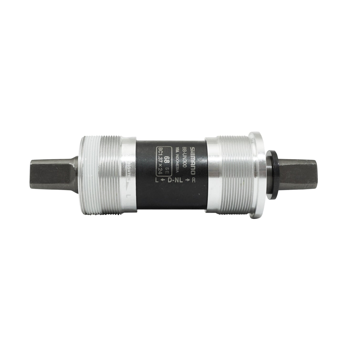 Boîtier pédalier Shimano carré un300 122mm (boîte de 68) filetage anglais 1,37x24