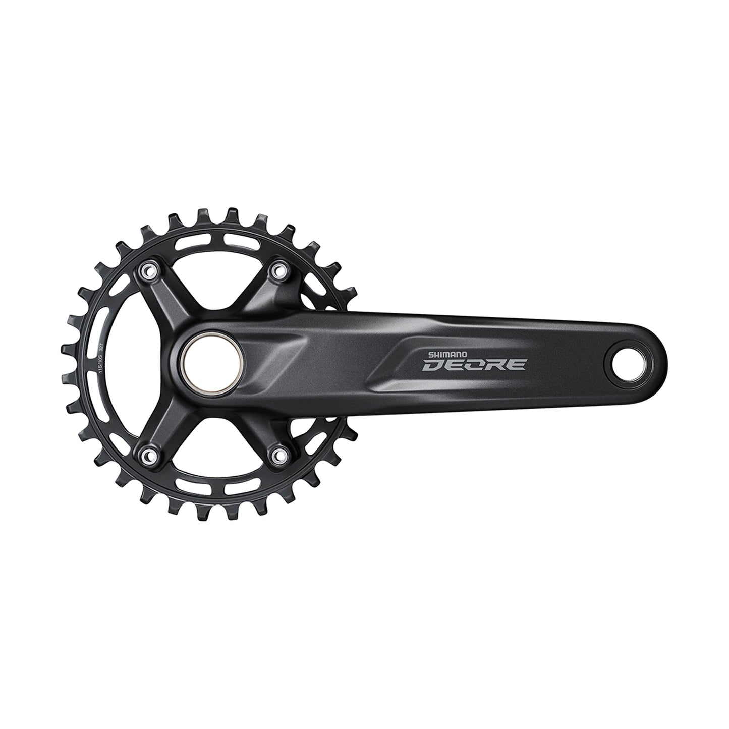 Shimano Deore M5100 Mountain Bike Crankset, black, 175mm, 32T chainring, integrated axle