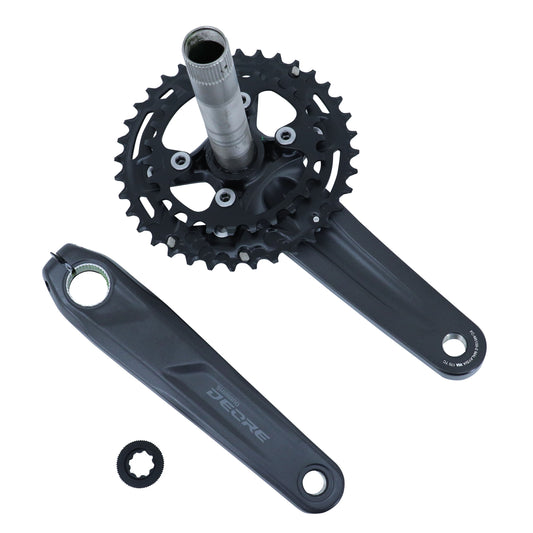 Shimano Deore M5100 Mountain Bike Crankset Black 170 36x26 Integrated Axle
