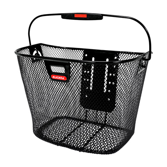 Klickfix 16L steel front basket with light mount