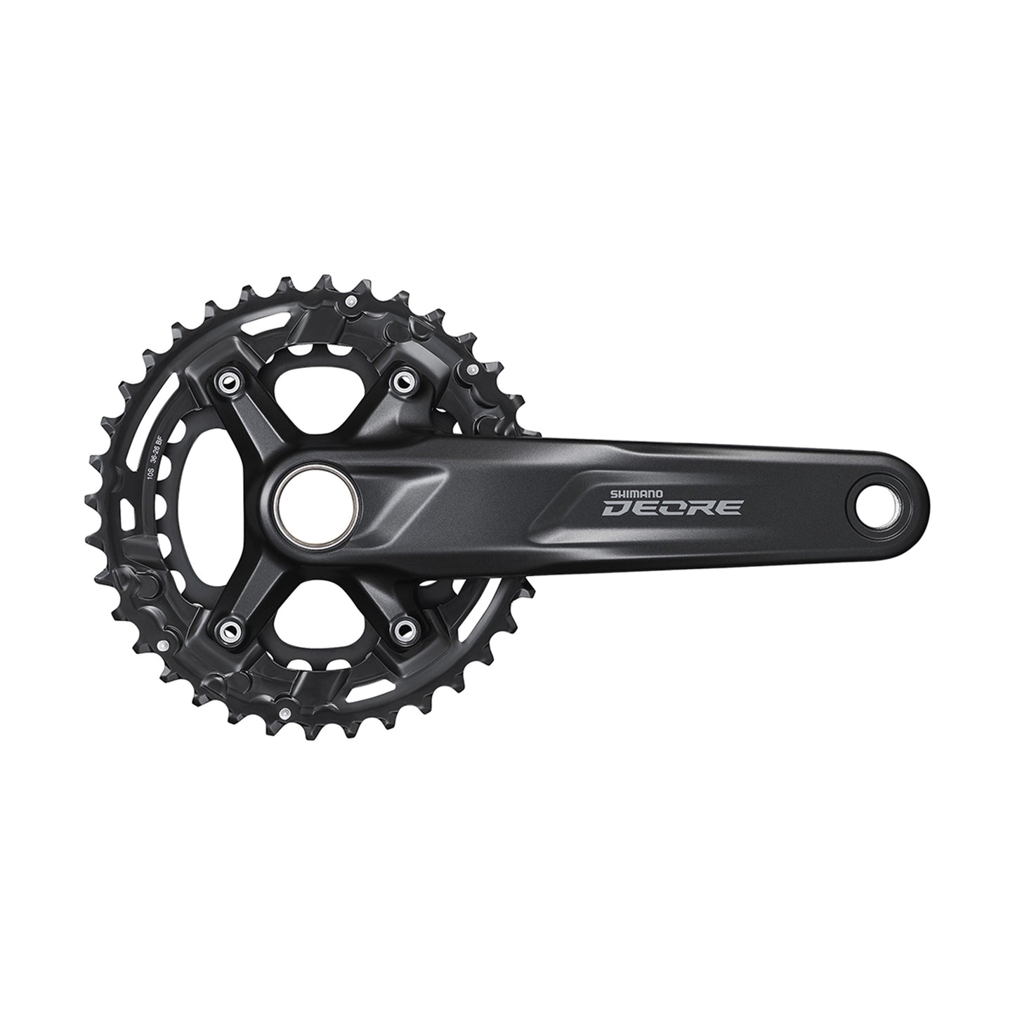 Shimano Deore M4100 Black MTB Crankset 175 36x26 Integrated Axle