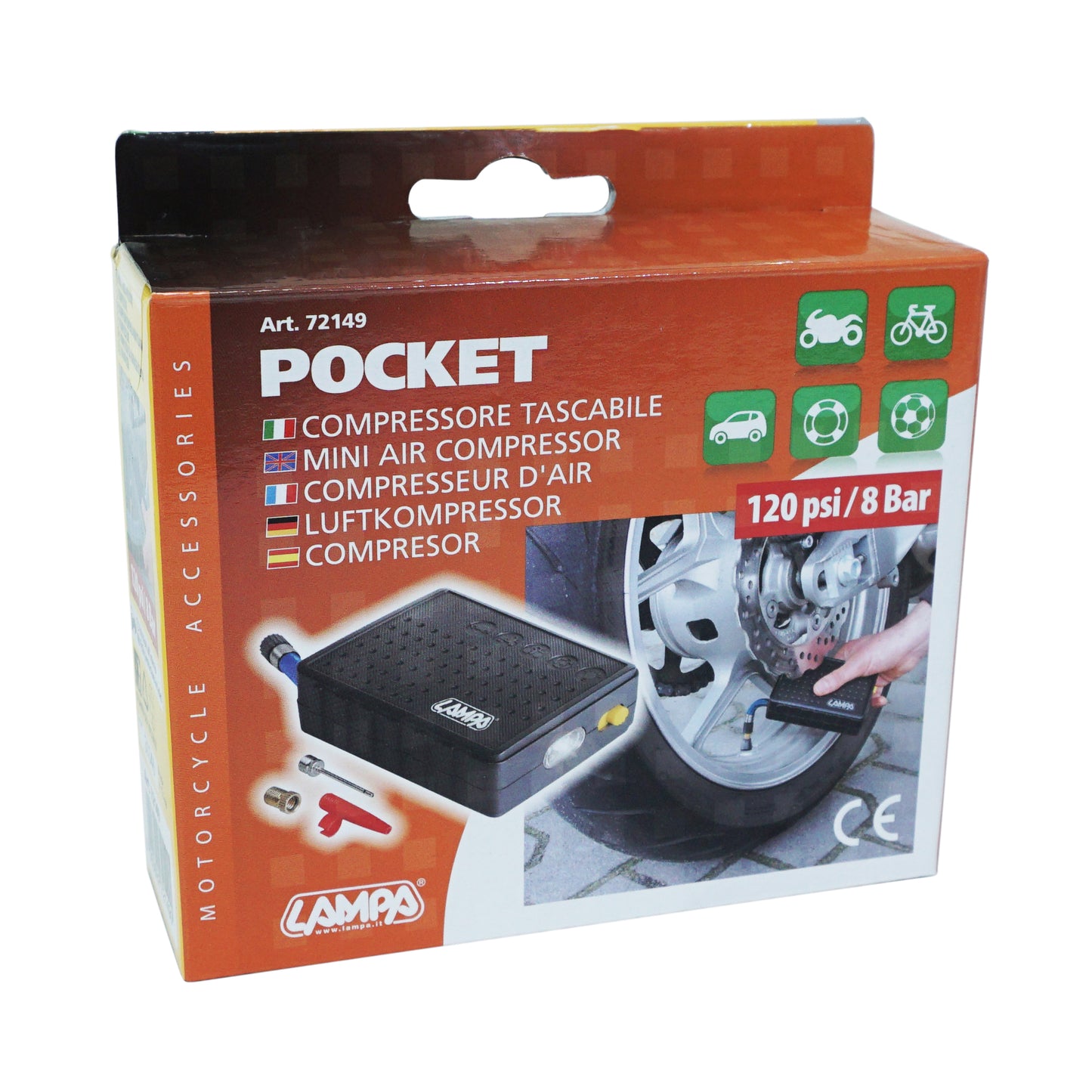 Compresseur gonfleur PCP LED 8 bar