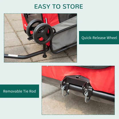 Remorque vélo utilitaire PCP 30 kg roues 12"