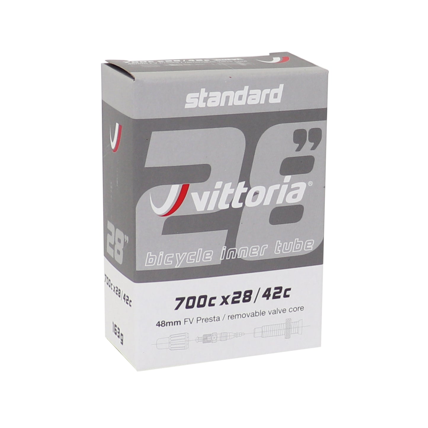 Chambre à air vélo 700 x 28-42 Vittoria valve presta