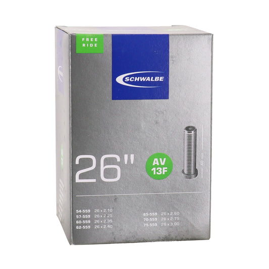 Chambre à air vélo 26 x 2.10-3.00 Schwalbe valve standard 40mm tout alu (av13f)