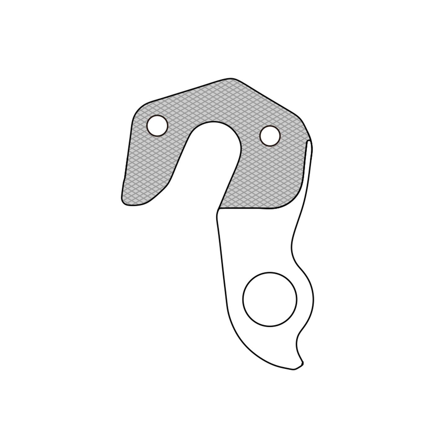 Patte dérailleur alu Marwi pour Orbea GH-265