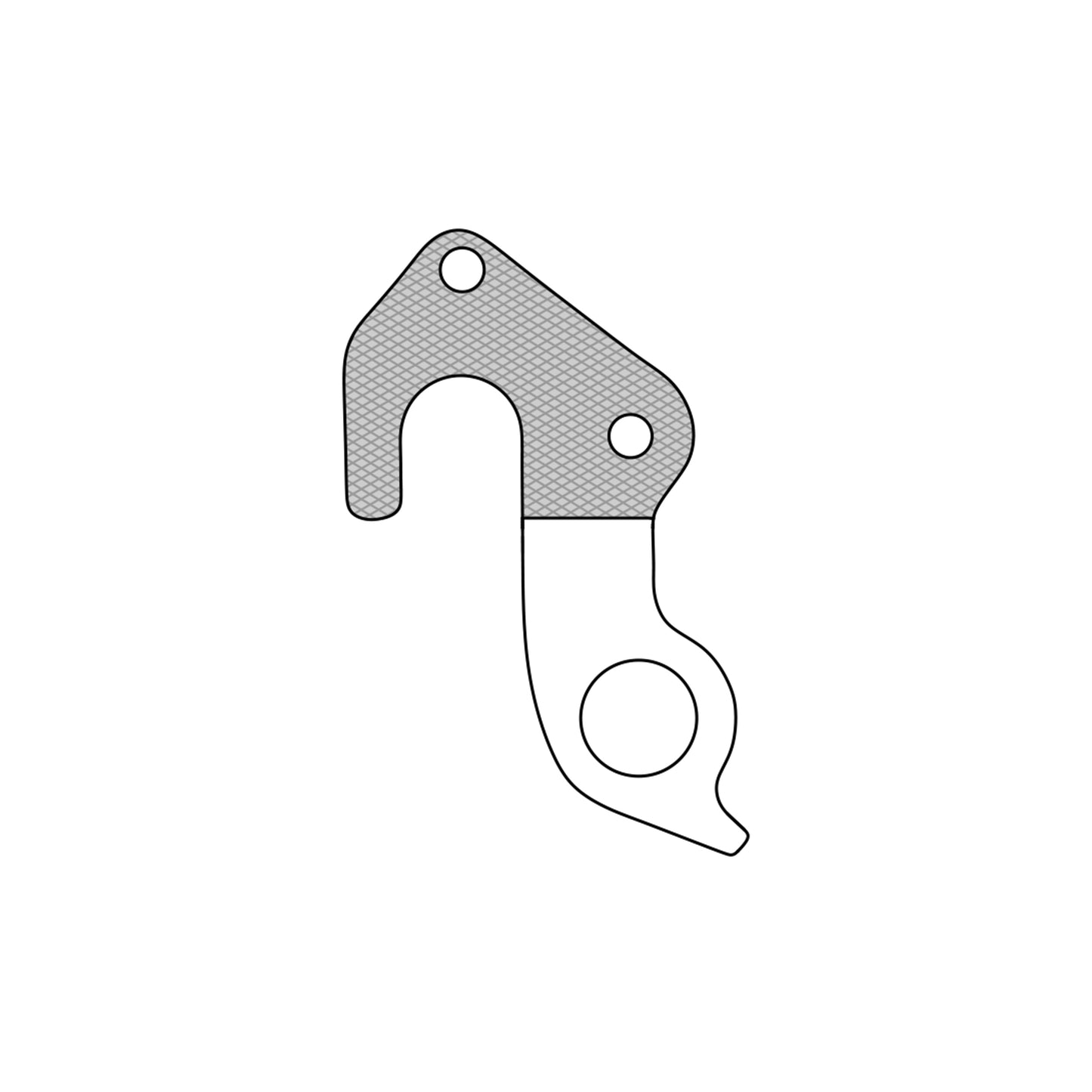Patte dérailleur alu Marwi pour Focus GH-266