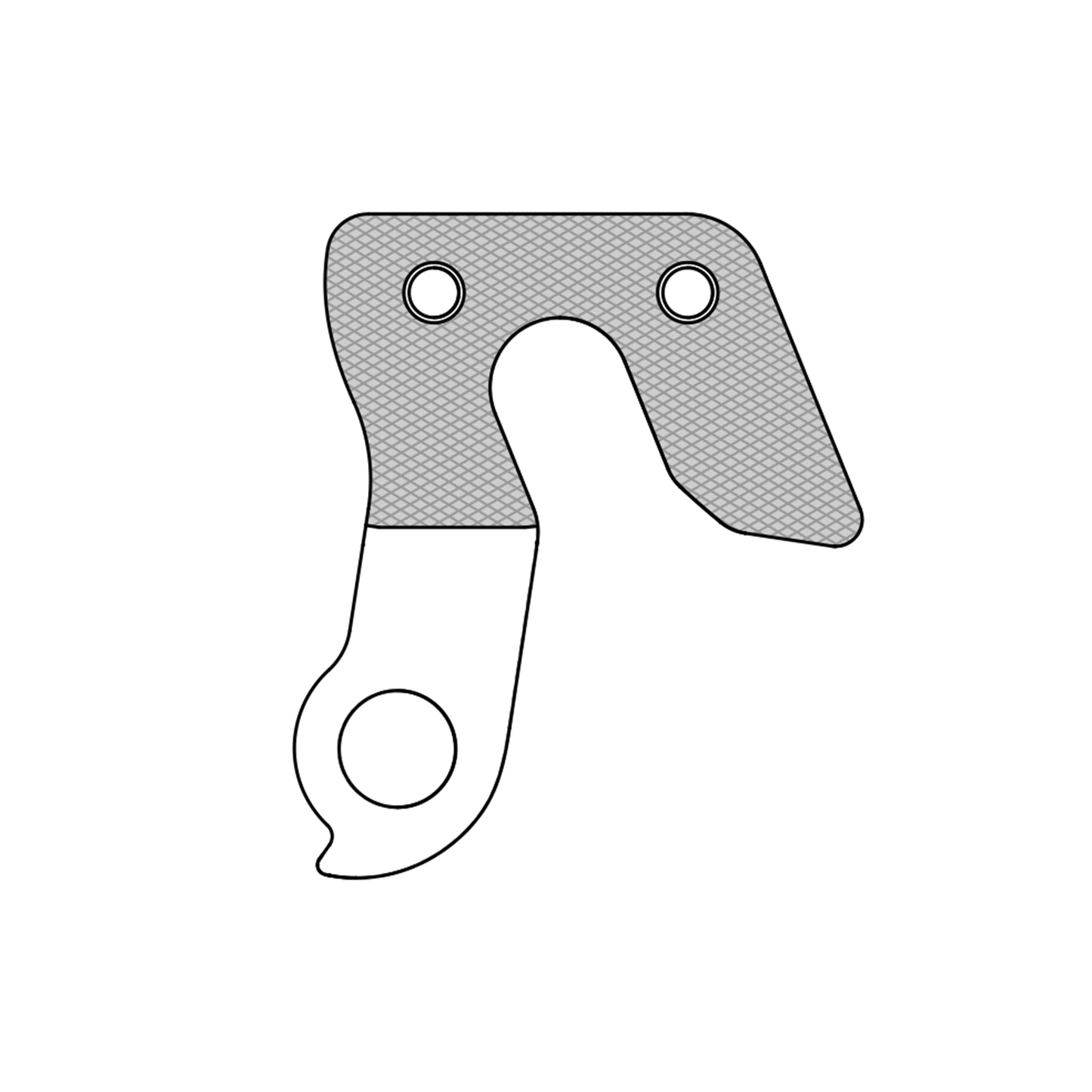 Patte dérailleur alu Marwi pour Orbea GH-274
