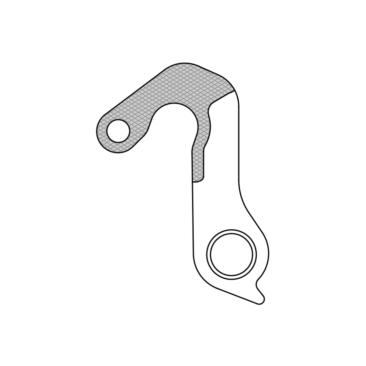 Patte dérailleur alu Marwi pour Scott GH-276