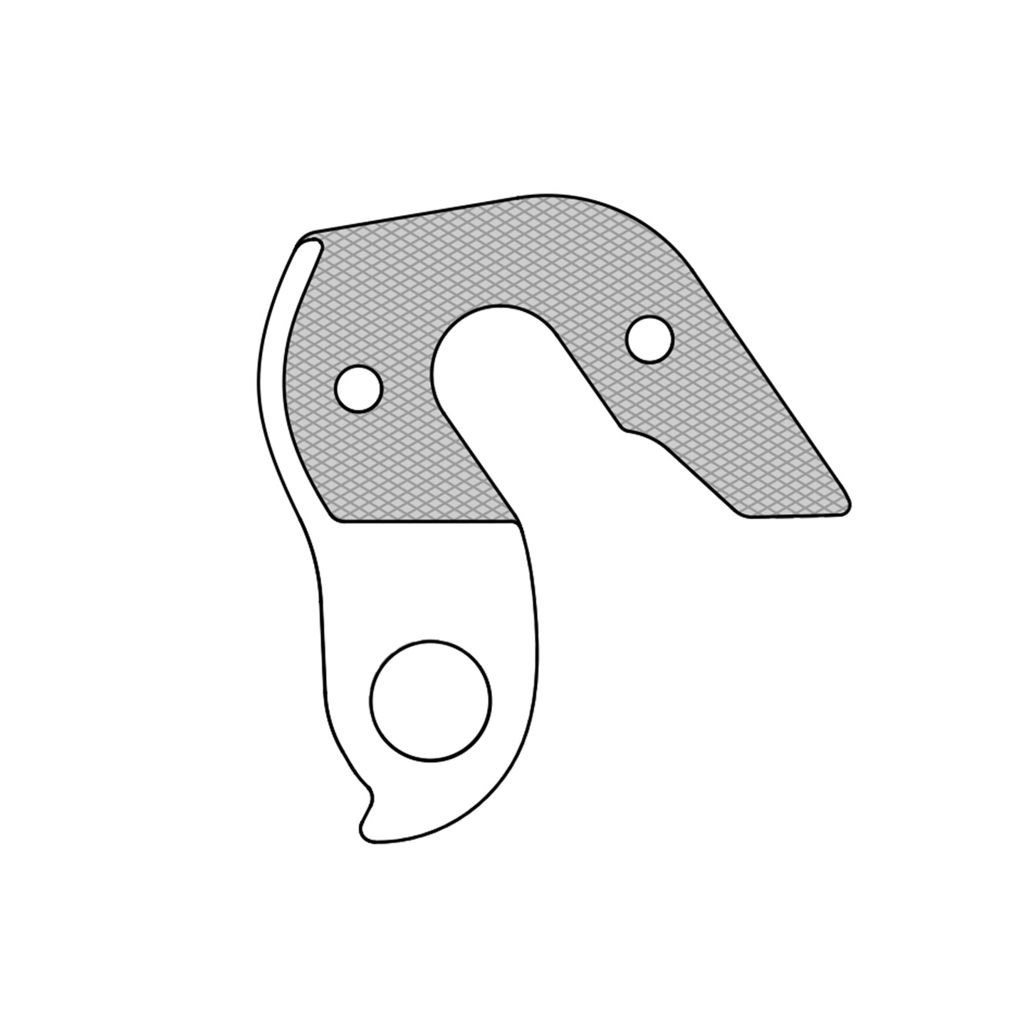 Patte dérailleur alu Marwi pour Orbea GH-282