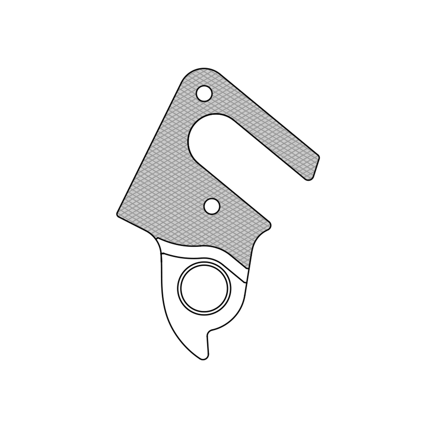 Patte dérailleur alu Marwi pour Cube GH-288