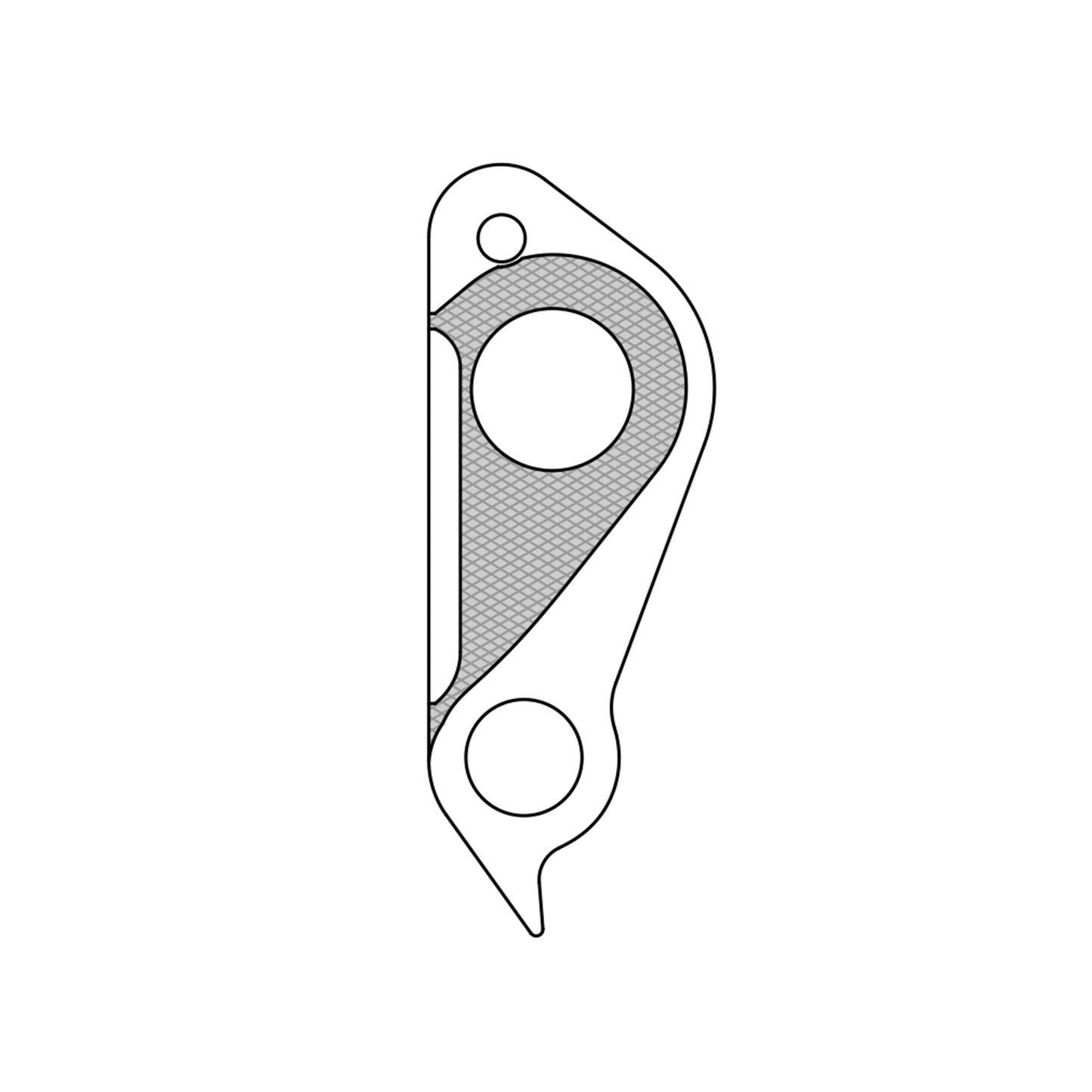Patte dérailleur alu Marwi pour Focus GH-290